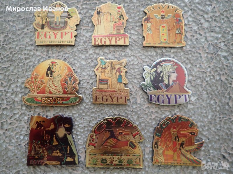 метални магнити за хладилник от Луксор, Египет, снимка 1