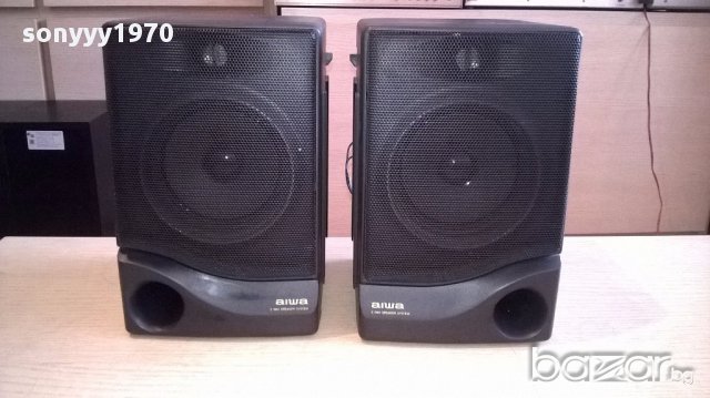 Aiwa 2 way speaker system 2бр-22х16х14см-внос швеицария, снимка 4 - Тонколони - 17832025