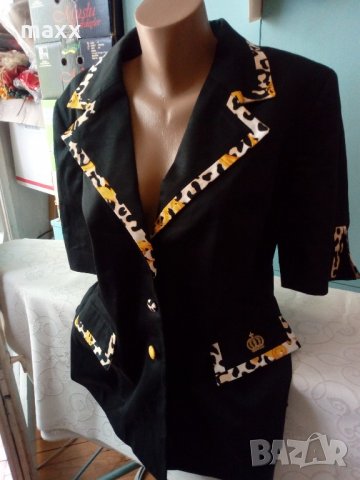 Елегантно сако с къс ръкав Pompoos НАМАЛЕНО, снимка 1