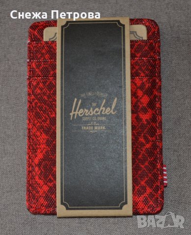 Herschel Raven Red Snake картодържател