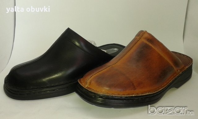 Мъжко сабо ''КРИСТИЯН'' - ЕСТЕСТВЕНА КОЖА, българско производство, снимка 1 - Официални обувки - 18484665