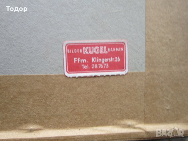 Уникална немска стара картина върху тъкана коприна , снимка 7 - Картини - 25406760