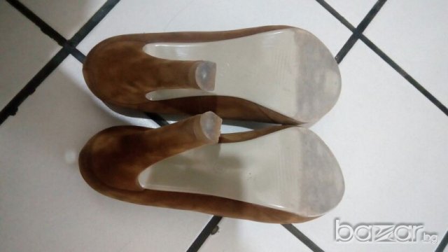 Велурени обувчици, снимка 3 - Дамски обувки на ток - 20240142