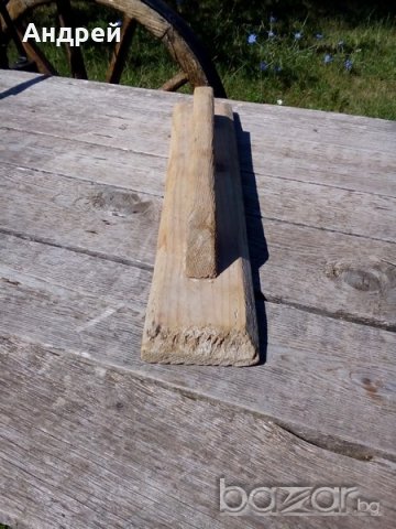 Стара дървена маламажка, снимка 2 - Антикварни и старинни предмети - 16846126