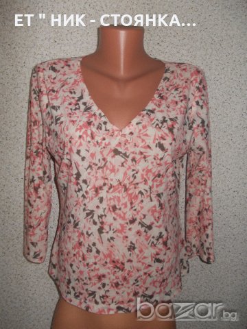 Светла блузка с розово L р-р, снимка 1 - Блузи с дълъг ръкав и пуловери - 19193460