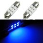  LED Диодна крушка Ultra Blue 37mm Festoon 6-SMD, снимка 1 - Аксесоари и консумативи - 18989956