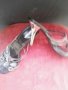 Елегантни дамски сандали с метализиран ток и камъни, снимка 1 - Сандали - 21647010