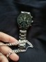 Мъжки нов луксозен моден ръчен часовник с календар от неръждаема стомана кварцов, масивен бизнес, снимка 15