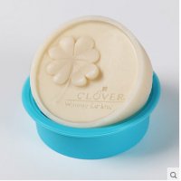 Clover Детелина кръгъл калъп отливка силиконов молд форма за ръчни изделия сапун гипс шоколад, снимка 1 - Форми - 18894915