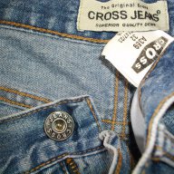 Уникална дънкова пола с асиметричен волан ”Cross Jeans” The original brand, снимка 6 - Поли - 15125425