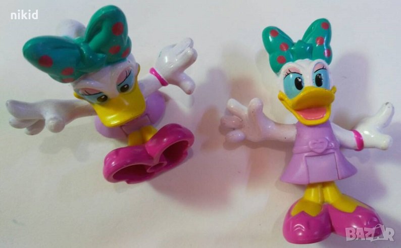 Дейзи патето disney сгъваема фигурка pvc пластмасова за игра и украса торта, снимка 1