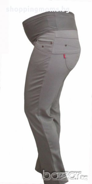 Панталон за макси дами и бременни 012912 във бежово, снимка 1