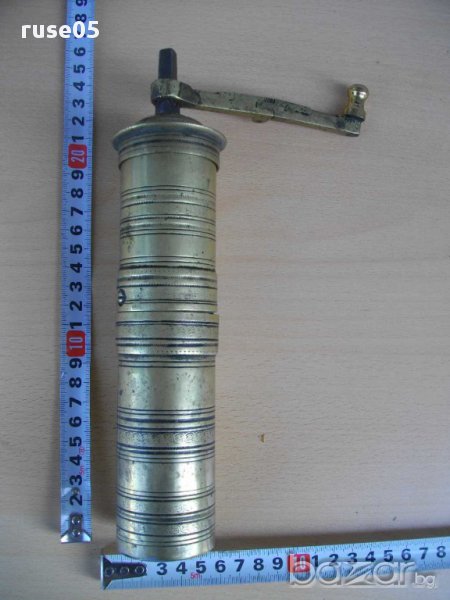 Машинка за мелене на чер пипер и др. бронзова - 1, снимка 1