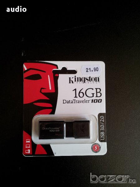 Продавам  USB флаш памет Kingston DataTraveler 100 G3 16GB , снимка 1