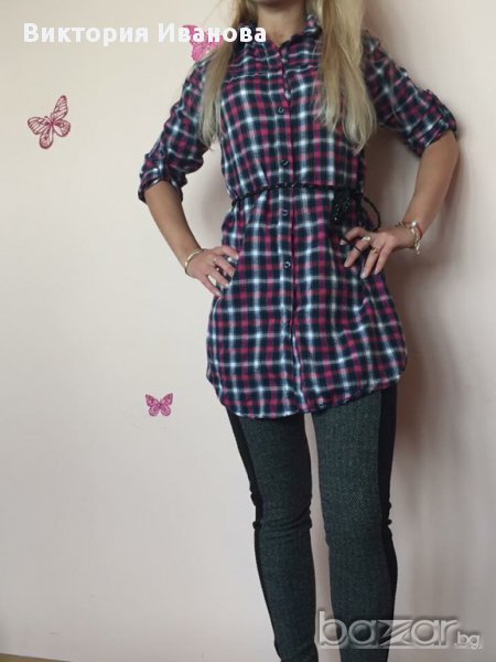 Дълга риза с коланче, снимка 1