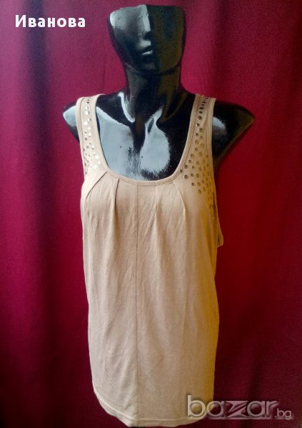 Бежов потник - туника Л, снимка 1