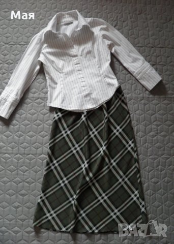 Дамски сет дълга пола и CLOCKHOUSE еластична риза