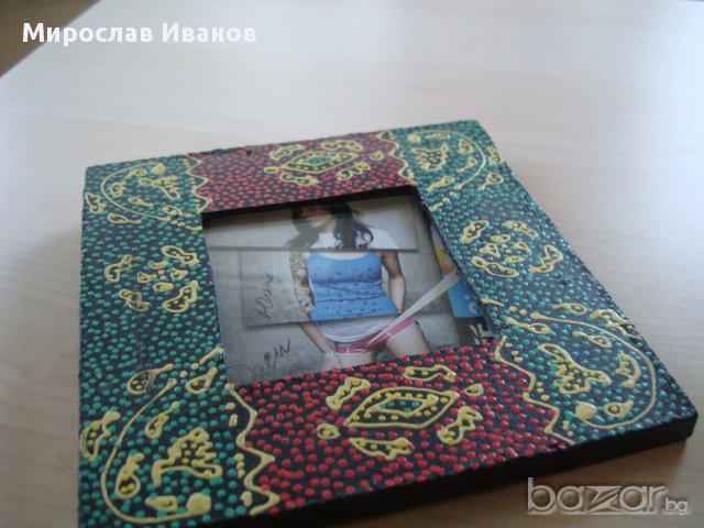 дървена фоторамка от Индонезия, снимка 1