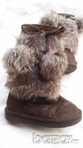 Детски ботуши с пухчета №29, снимка 8 - Детски боти и ботуши - 19631720