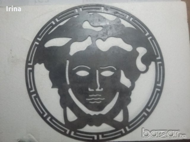  Декорация   ВЕРСАЧЕ   МЕТАЛНА   ГЛАВА   РАЗМЕРИ 50см НА 50см    НА 5 мм ДЕБЕЛИНА, снимка 2 - Други - 20376026