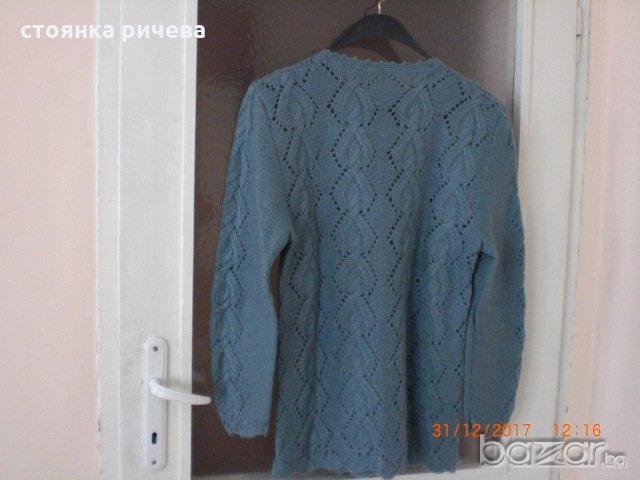 продавам нова дамска блуза  ръчна изработка, снимка 2 - Блузи с дълъг ръкав и пуловери - 20311488