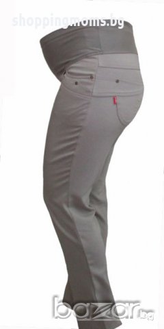 Панталон за макси дами и бременни 012912 във бежово, снимка 1 - Дрехи за бременни - 9260633