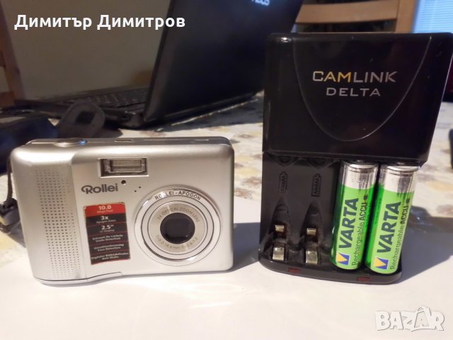 Цифров фотоапарат " Rollei compactline 130" + зарядно + 4 батерии, снимка 8 - Фотоапарати - 23861207