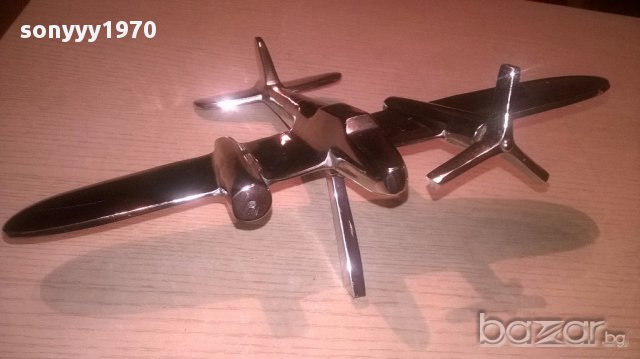 Англииски бомбардировач-31х24-хром/инокс-внос англия, снимка 15 - Антикварни и старинни предмети - 16707534