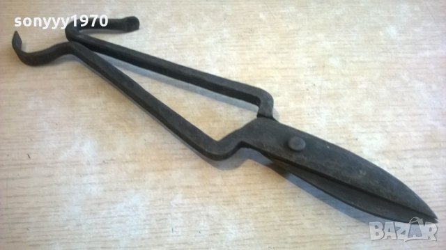 АНТИКА-стара ножица за ламарина-37х10см с извити дръжки