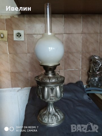 стара газова /газена/ лампа арт нуво