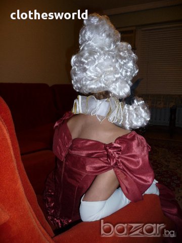 Дамска бяла перука в старинен стил 18 век, снимка 3 - Аксесоари за коса - 12021932