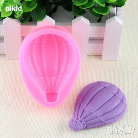 Голям Въздушен балон парашут силиконов молд форма за декорация торта фондан шоколад и др