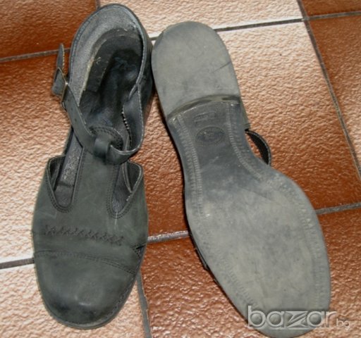 Черен набук,дамски обувки,номер 38 , снимка 4 - Дамски ежедневни обувки - 16169253