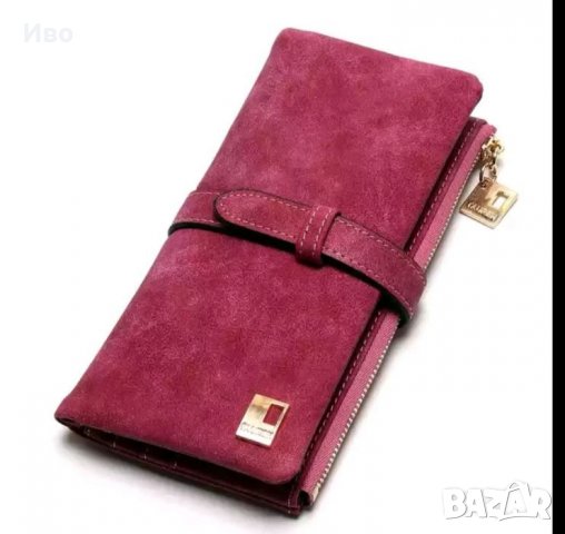 Дамско портмоне от естествен велур, снимка 7 - Портфейли, портмонета - 23503166