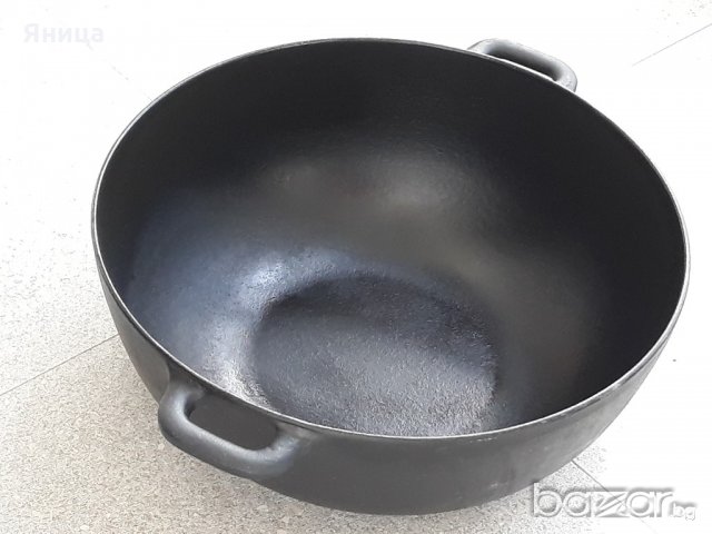 COPCO  от чугун  (wok), снимка 6 - Прибори за хранене, готвене и сервиране - 21364891