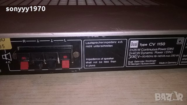 dual cv1150 amplifier-made in germany-внос швеицария, снимка 7 - Ресийвъри, усилватели, смесителни пултове - 21772878