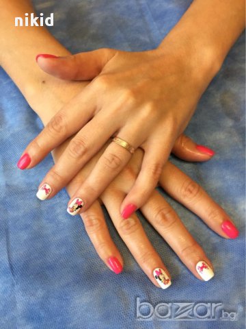 огромен лист мини и мики 11 в 1 татос ваденки водни стикери за нокти, снимка 4 - Продукти за маникюр - 15137593