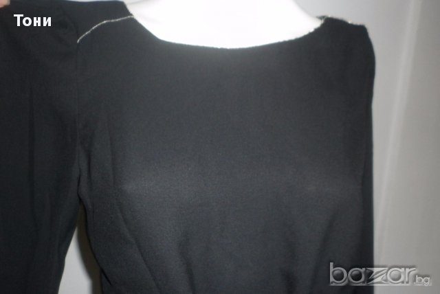 Черна рокля - туника НМ H&M със златист кант , снимка 9 - Рокли - 15073784