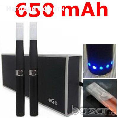 Луксозна електронна цигара eGo с диоден индикатор - 650mAh (2 бр в комплект), снимка 4 - Електронни цигари - 8906377