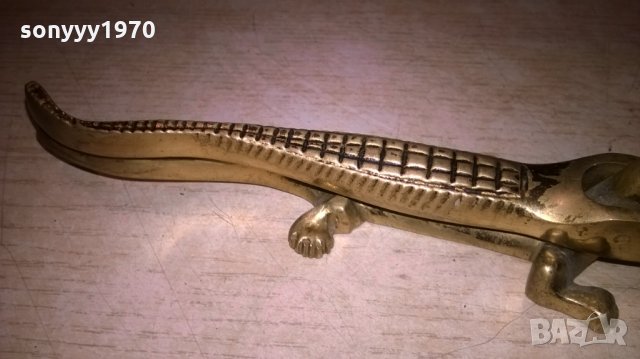 крокодил-17см-мед/месинг-внос испания, снимка 11 - Колекции - 25242723