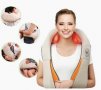 Промо! 3D Шиацу масажор за врат гръб плешки и рамене с функция затопляне, снимка 1