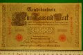  1000 марки Германия 1910 червен печат,вариант 2