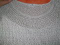 Плетена памучна блузка тип туника / голям размер , снимка 5