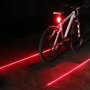 Заден стоп за колело велосипед 7 LED Лед светлина и 2 лазера водоустойчив, снимка 1 - Аксесоари за велосипеди - 24351338