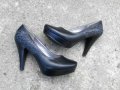 Ново!Естествена кожа-37 номер-обувки ток, снимка 1 - Дамски обувки на ток - 21026359