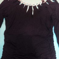 Черна рокля от трико на Miss Sixty,с рязано деколте,прикачено към колие,S.., снимка 2 - Рокли - 16434514