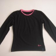 Черна блуза с дълъг ръкав за момиче,146 см. , снимка 1 - Детски Блузи и туники - 13794696