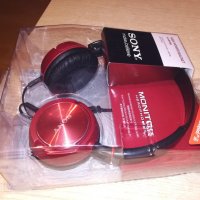sony red headphones-нови в опаковка, снимка 2 - Слушалки и портативни колонки - 21081860