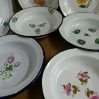 емайлирани чинии , снимка 3 - Антикварни и старинни предмети - 25058415