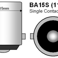 LED диодна крушка тип BA15S 12 волта С41, снимка 2 - Аксесоари и консумативи - 18967976